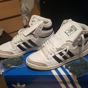 adidas top ten white green black